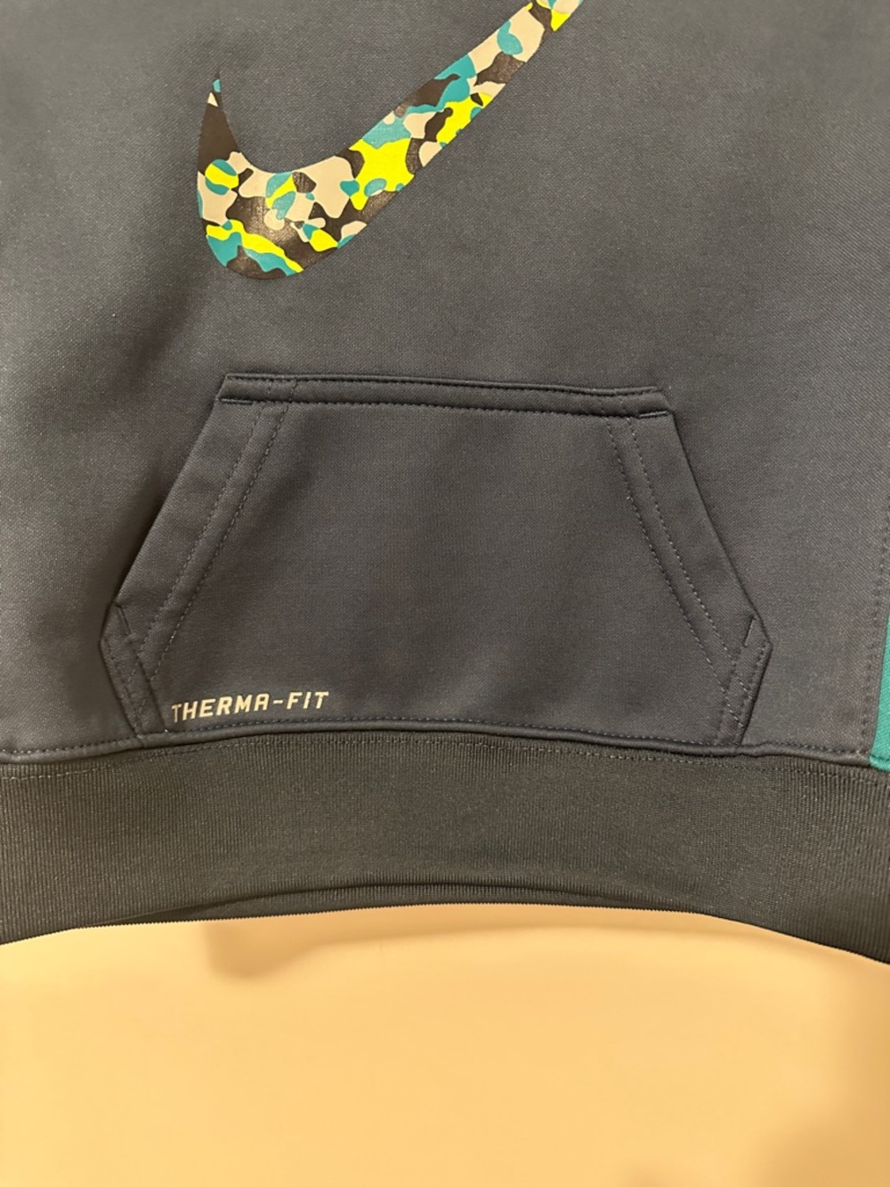 Nike Therma- Fit Blue Fleece Lined Hoodie Size 2T Toddler - Picture 3 of 10